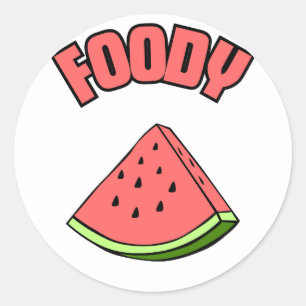Foody 2 classic round sticker