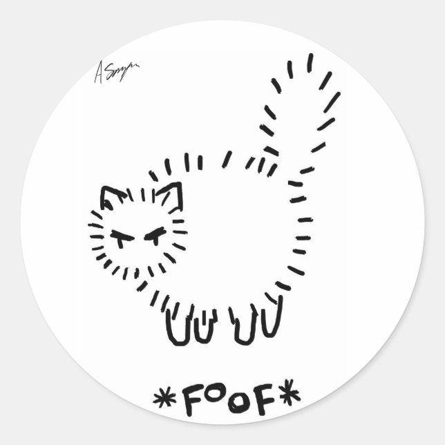 FOOF Cat Stickers (Front)