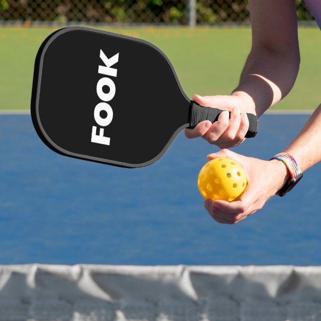 Fook black and white pickleball paddle carbon (Insitu)