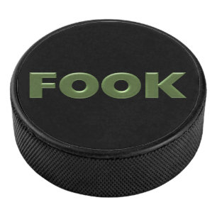 Fook black hockey puck