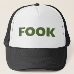 Fook black trucker hat
