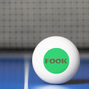 Fook green 3-star ping pong ball
