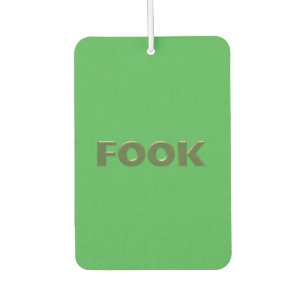 Fook green green car air freshener