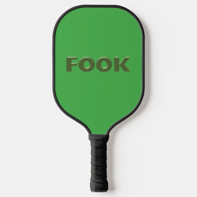 Fook green pickleball paddle (Front)