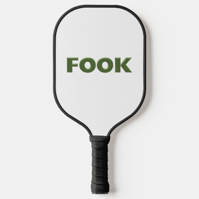 Fook white pickleball paddle (Front)