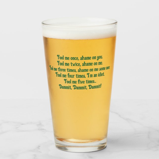 FOOL ME ONCE by Jeff Willis Art Glass (Front Filled)
