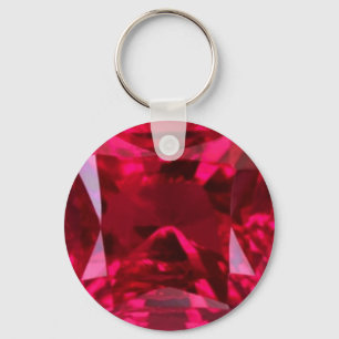 Fool the Eye Faux Ruby by Sharles Key Ring