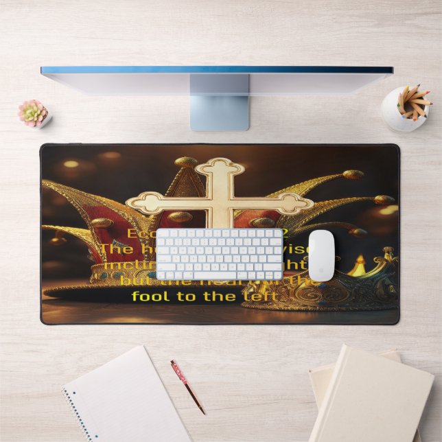 Fool vs Wise Desk Mat (Office 1)