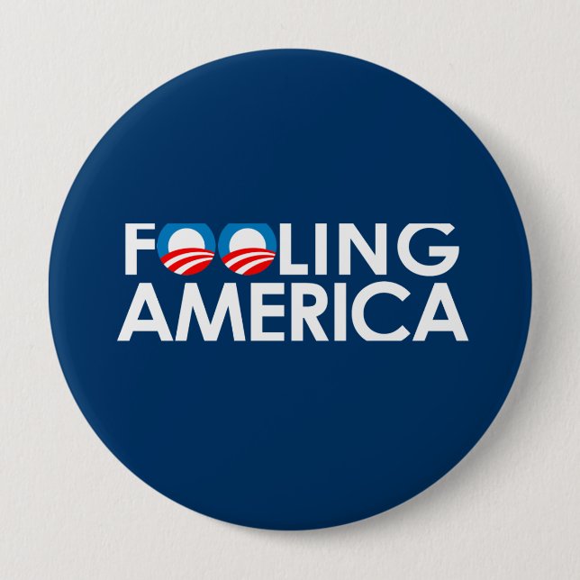 FOOLING AMERICA 10 CM ROUND BADGE (Front)