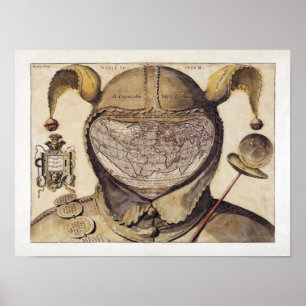 Fool's Cap World Map Poster