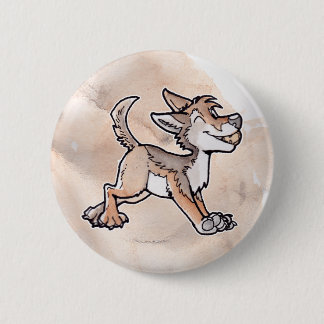 Fool's Gold Coyote 6 Cm Round Badge