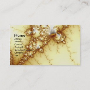 Fools Gold - Fractal Art Business Card