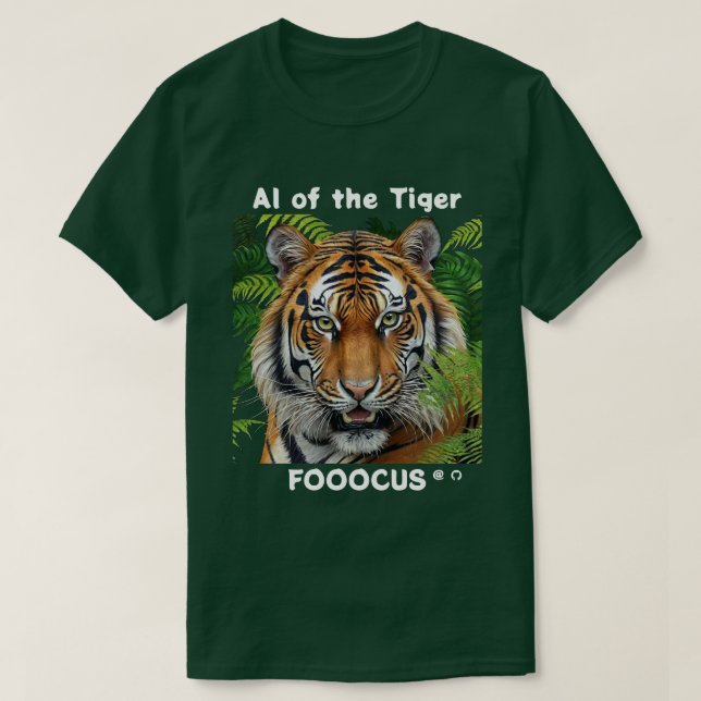 Fooocus - AI of the tiger v2 T-Shirt (Design Front)