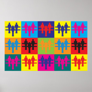 Foosball Pop Art Poster