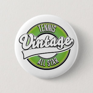 Foosball vintage all star logo button