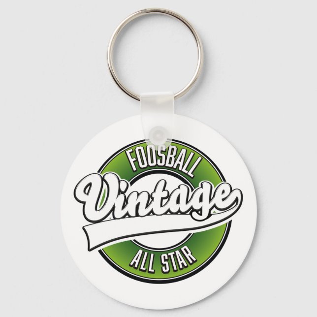 Foosball vintage all star logo key ring (Front)