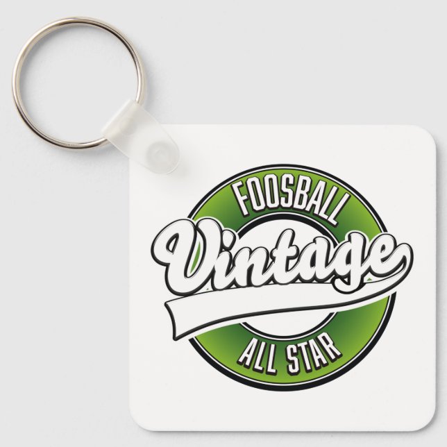 Foosball vintage all star logo key ring (Front)