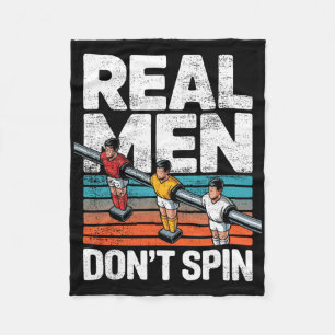 Foosll Table Soccer Don't Spin Foosll Player Fleece Blanket