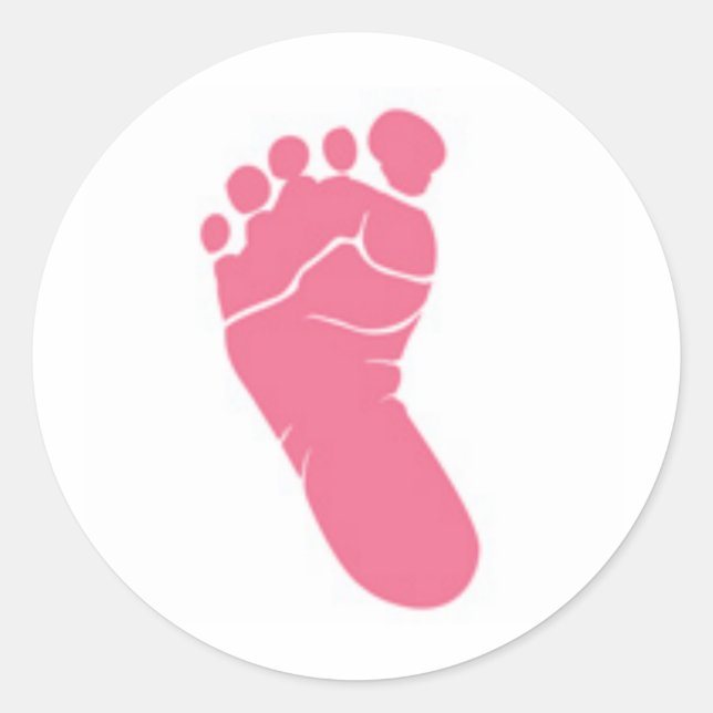 foot[2].jpg classic round sticker (Front)