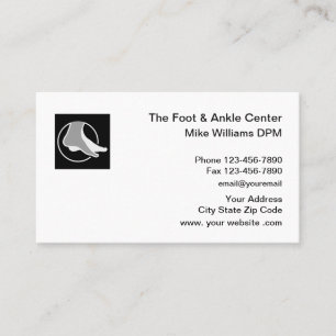 Foot And Ankle Podiatrist Business Card