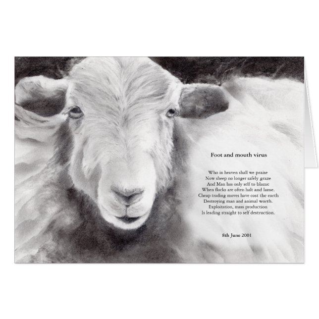 Foot and mouth virus - sheep card (Front Horizontal)