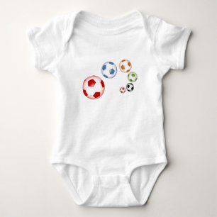 foot balls baby bodysuit