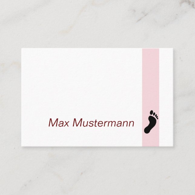 foot care business card (Front)
