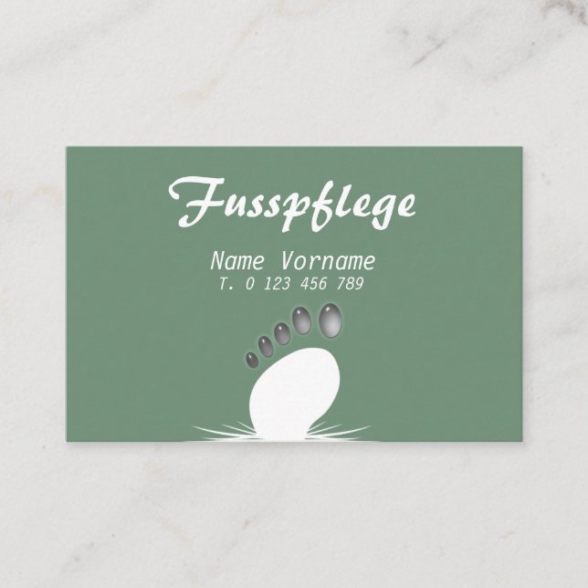 foot care business card (Front)