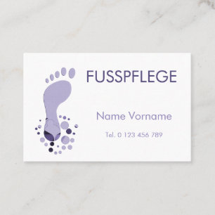 foot care business card