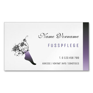 foot care magnetic business card