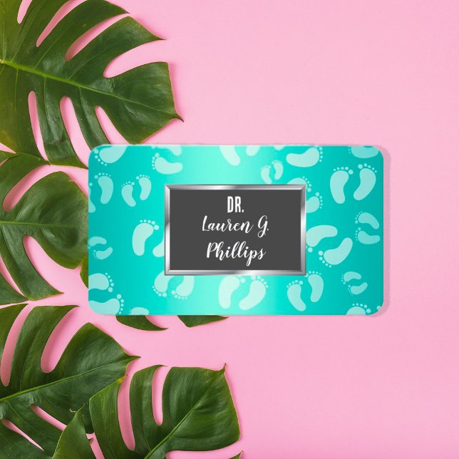 👣 Foot Care Podiatrist Business Card (Foot Care Card)