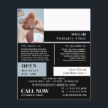 Foot Care Portrait, Podiatry Clinic, Podiatrist Flyer<br><div class="desc">Foot Care Portrait,  Podiatry Clinic,  Podiatrist Advertising Flyer by The Business Card Store.</div>