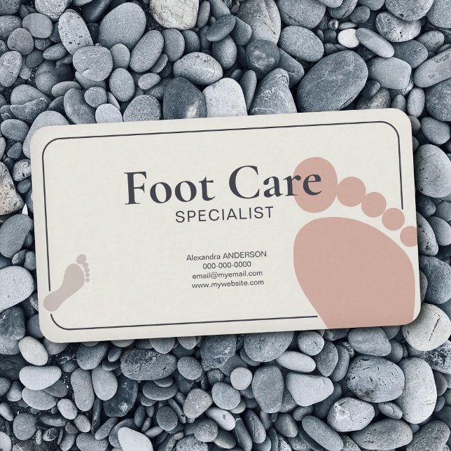 Foot Care Specialist Business Card (Foot Care Specialist Business Card)