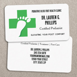 Foot Care Specialist Business Card
