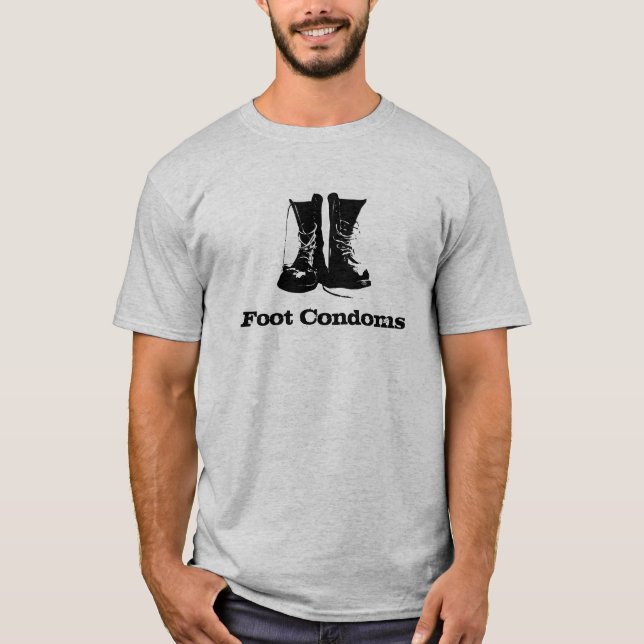 Foot Condoms T-Shirt (Front)