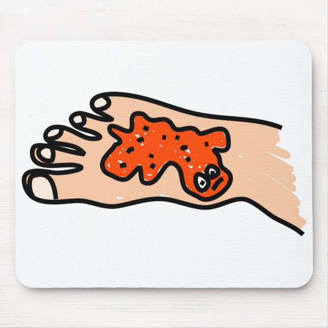 Foot Disease Mouse Pad (Front)