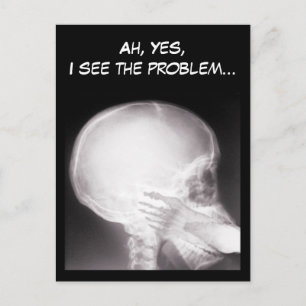 Foot in Mouth X-Ray Postcard