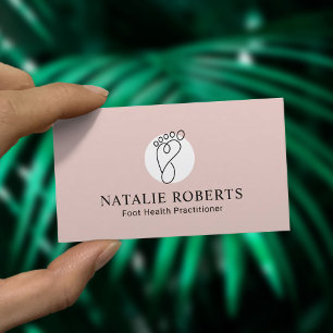 Foot Massage Therapist Podiatrist Spa Minimalist Business Card