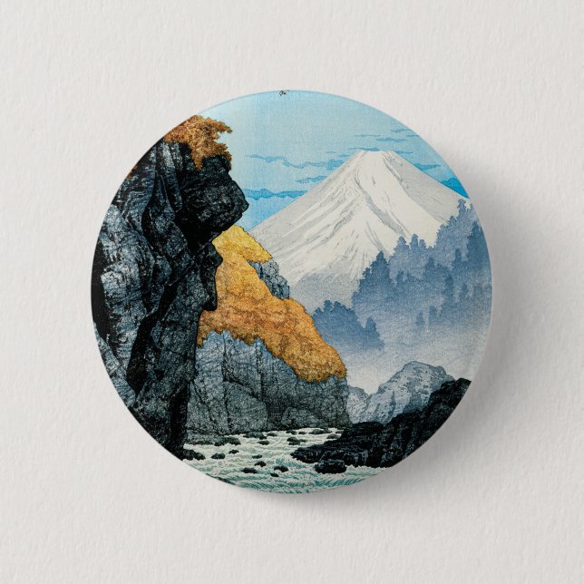 Foot of Mount Ashitaka (1932) by Hiroaki Takahashi 6 Cm Round Badge (Front)