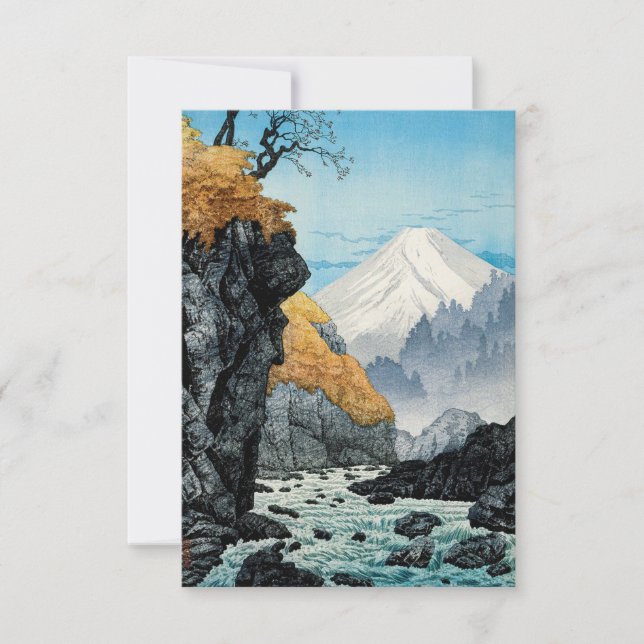Foot of Mount Ashitaka (1932) by Hiroaki Takahashi Invitation (Front)