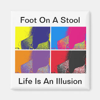 Foot On A Stool Magnet