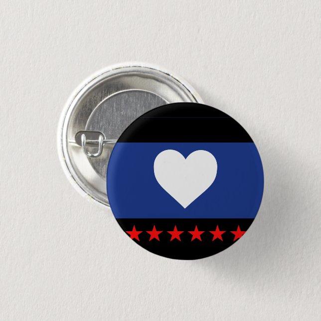 Foot Pride Flag 3 Cm Round Badge (Front & Back)