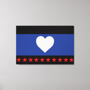Foot Pride Flag Canvas Print