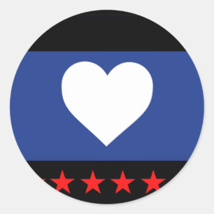 Foot Pride Flag Classic Round Sticker