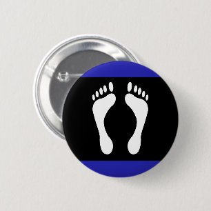Foot Pride Flag (Footprint) 6 Cm Round Badge