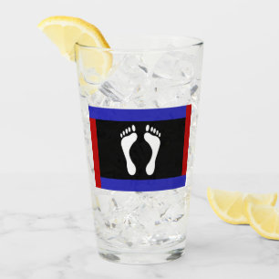 Foot Pride Flag (Footprint) Glass