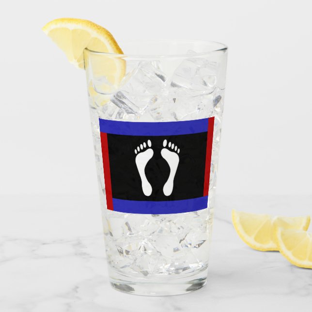 Foot Pride Flag (Footprint) Glass (Front Ice)