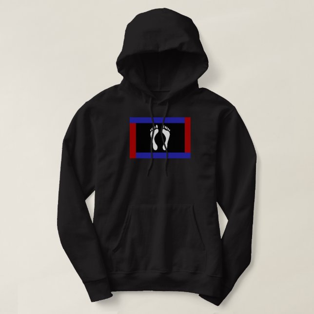 Foot Pride Flag (Footprint) Hoodie (Design Front)