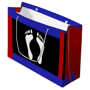 Foot Pride Flag (Footprint) Large Gift Bag
