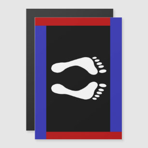 Foot Pride Flag (Footprint) Magnetic Invitation